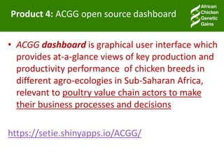Accessible and open data on chicken performance supports investment decisions in sub-Saharan Africa