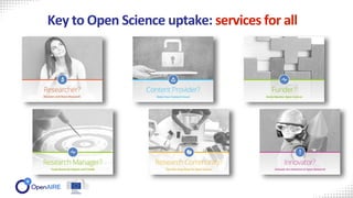 Key to Open Science uptake: services for all
 