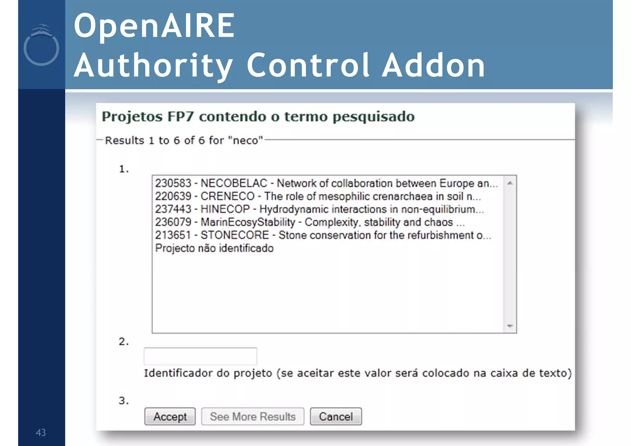 OpenAIRE
Authority Control Addon
43
 