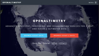 OpenAltimetry demo at Polar Data Forum #3