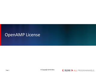 © Copyright 2018 XilinxPage 3
OpenAMP License
 