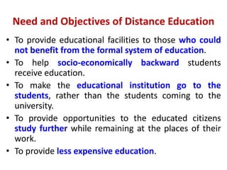Open and distance education | PPTX