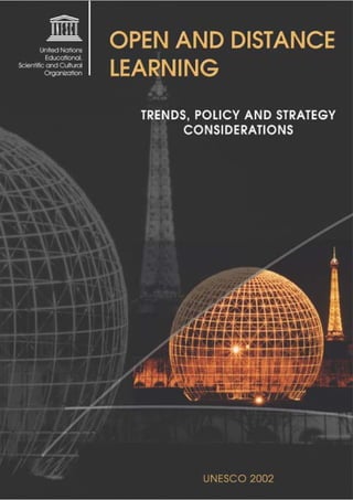 Open and distance learning unesco | PDF