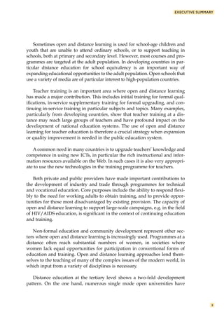 Open and distance learning unesco | PDF