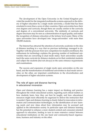 Open and distance learning unesco | PDF