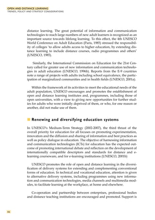 Open and distance learning unesco | PDF