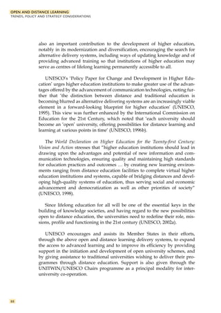 Open and distance learning unesco | PDF