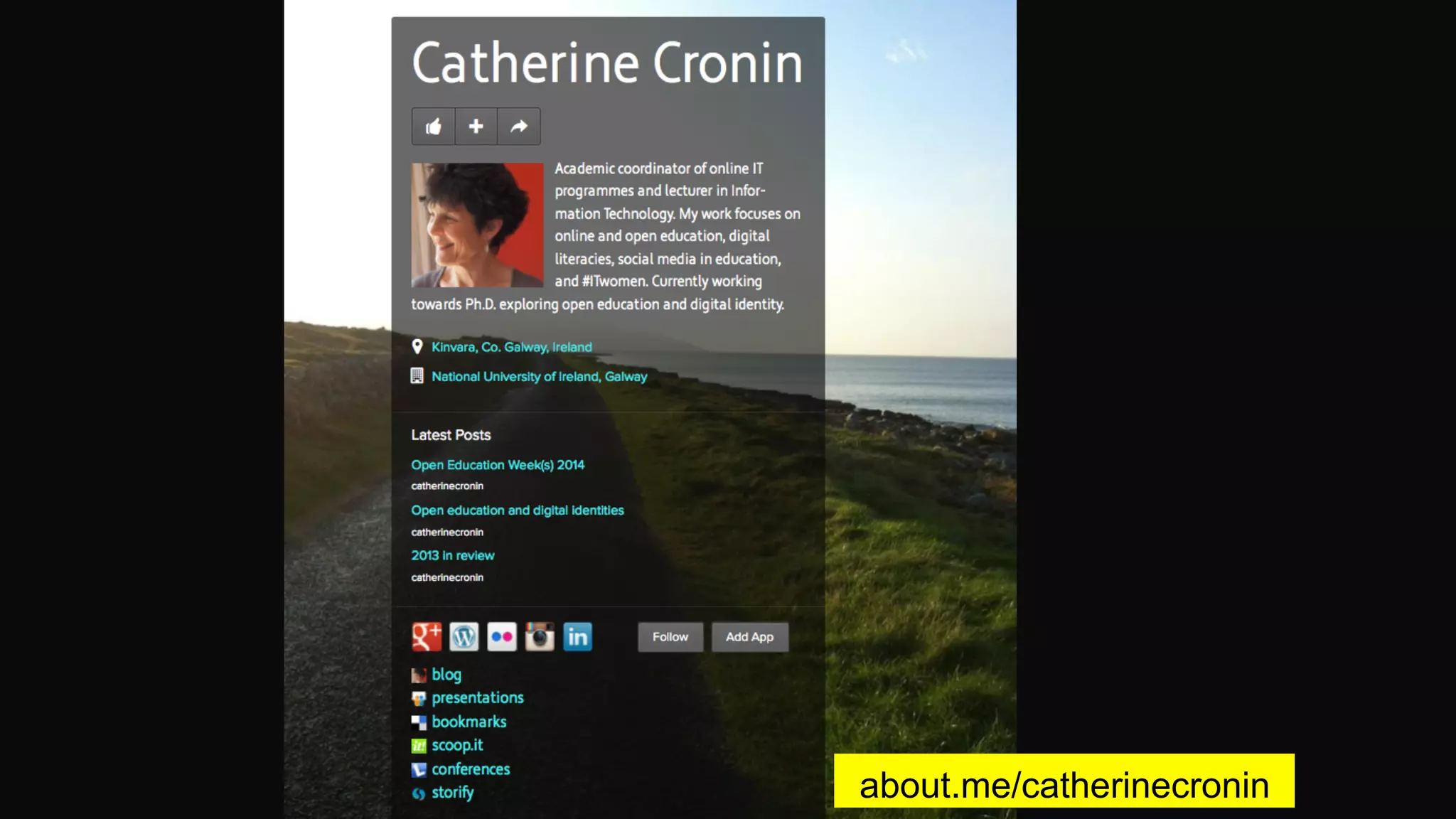 about.me/catherinecronin
 