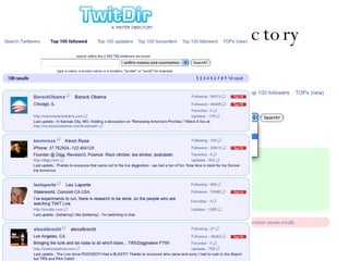 Twitdir-a twitter directory 