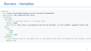 Servers - Variables
18
 