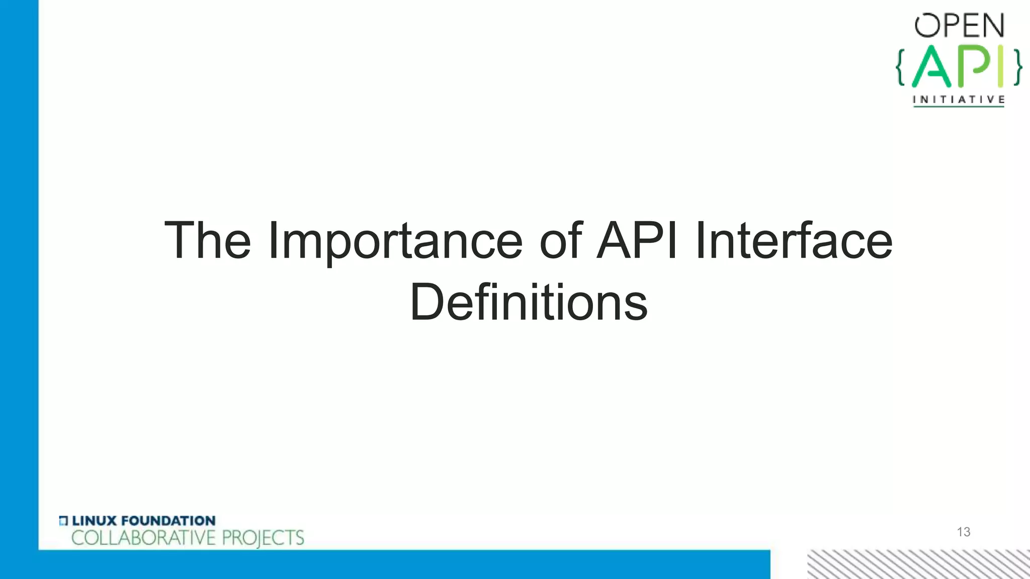 The Importance of API Interface
Definitions
13
 