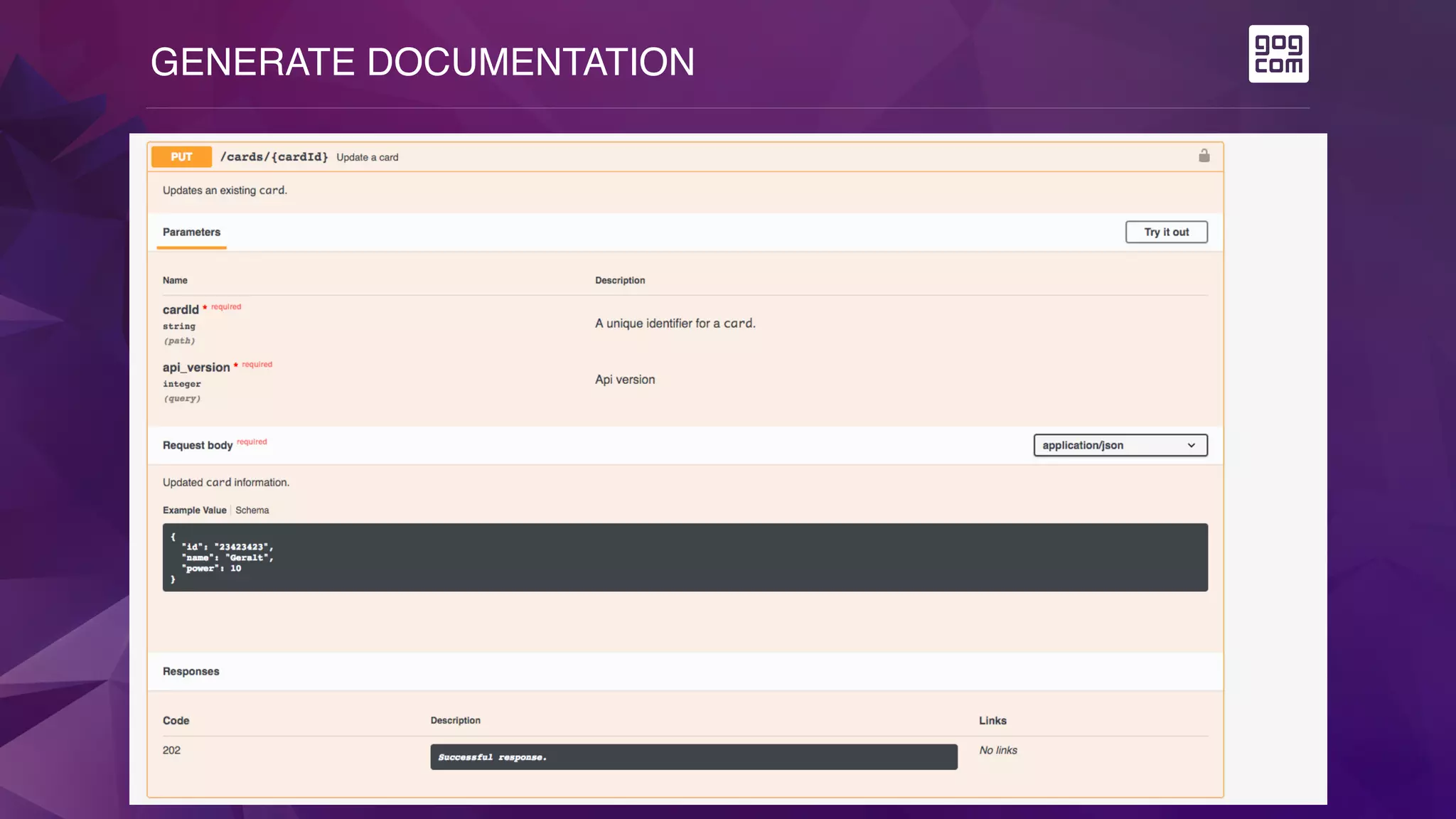 GENERATE DOCUMENTATION
32
 