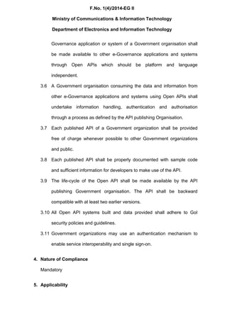 Policy on Open Application Programming Interfaces (APIs) for Government ...