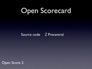 Open Scorecard


           Source code   2 Precentral




Open Score: 2
 