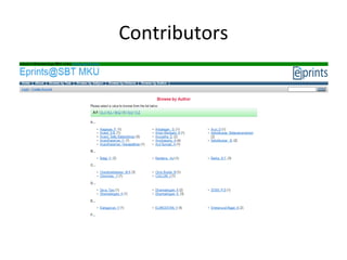 Contributors 