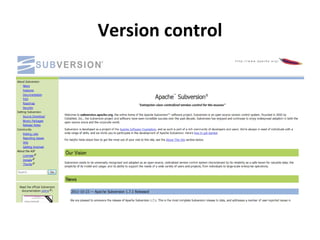 Version control 