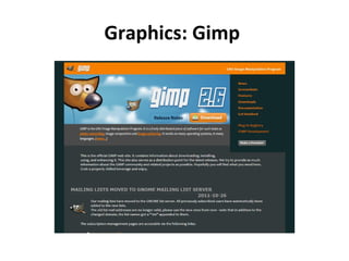 Graphics: Gimp  