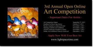 Open Online Art Competition - Event Poster