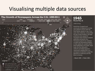 Visualisation PrototypeUsing Timemap – Googlemaps and Similehttp://code.google.com/p/timemap/Early stages with thisWill give location and ‘extent’ of archive.Will link through to Archives Hub 