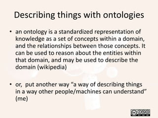 And again, doing what?‘The London Art World 1660-1735’ is set of spreadsheets, the result of several years research into Sources (sale catalogues, newspaper adverts) of information about Sales, People, and Places (and the things being sold)from the periodThe Digital Library is already helping put this information on the web.OpenART is extending this to create ‘linked open data’.
