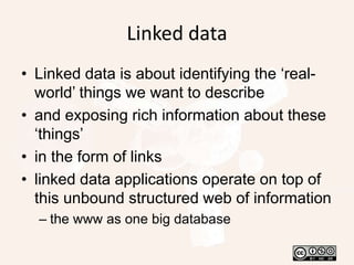 Databases, search interfaces, XML etc are not really integrated into the web, just on it