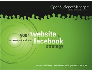 Social Commerce Leadership Forum @ NYU 11.11.2010
 