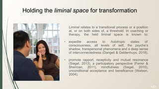 Open awareness holding the space for transformation in coaching ...