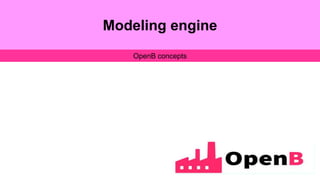 Modeling engine
OpenB concepts
 
