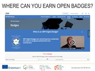 Ilona Buchem CC BY-SA 4.0
WHERE CAN YOU EARN OPEN BADGES?
 