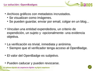 IKANOS WORKSHOP: Open badges - Jesús Cea (Mozilla Foundation)