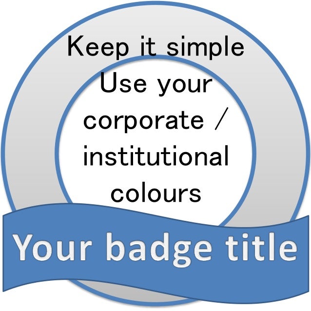 open badges design template and tips template for badges