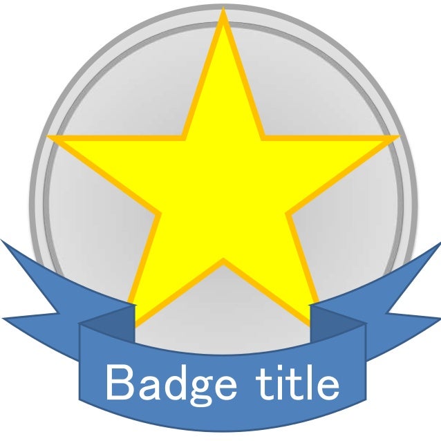 open badges design template and tips template for badges