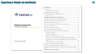Experience: Hands-on workbook
 