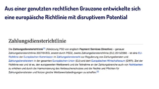 Aus einer genutzten rechtlichen Grauzone entwickelte sich
eine europäische Richtlinie mit disruptivem Potential
 