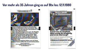 Vor mehr als 35 Jahren ging es auf Btx los: 12.11.1980
 