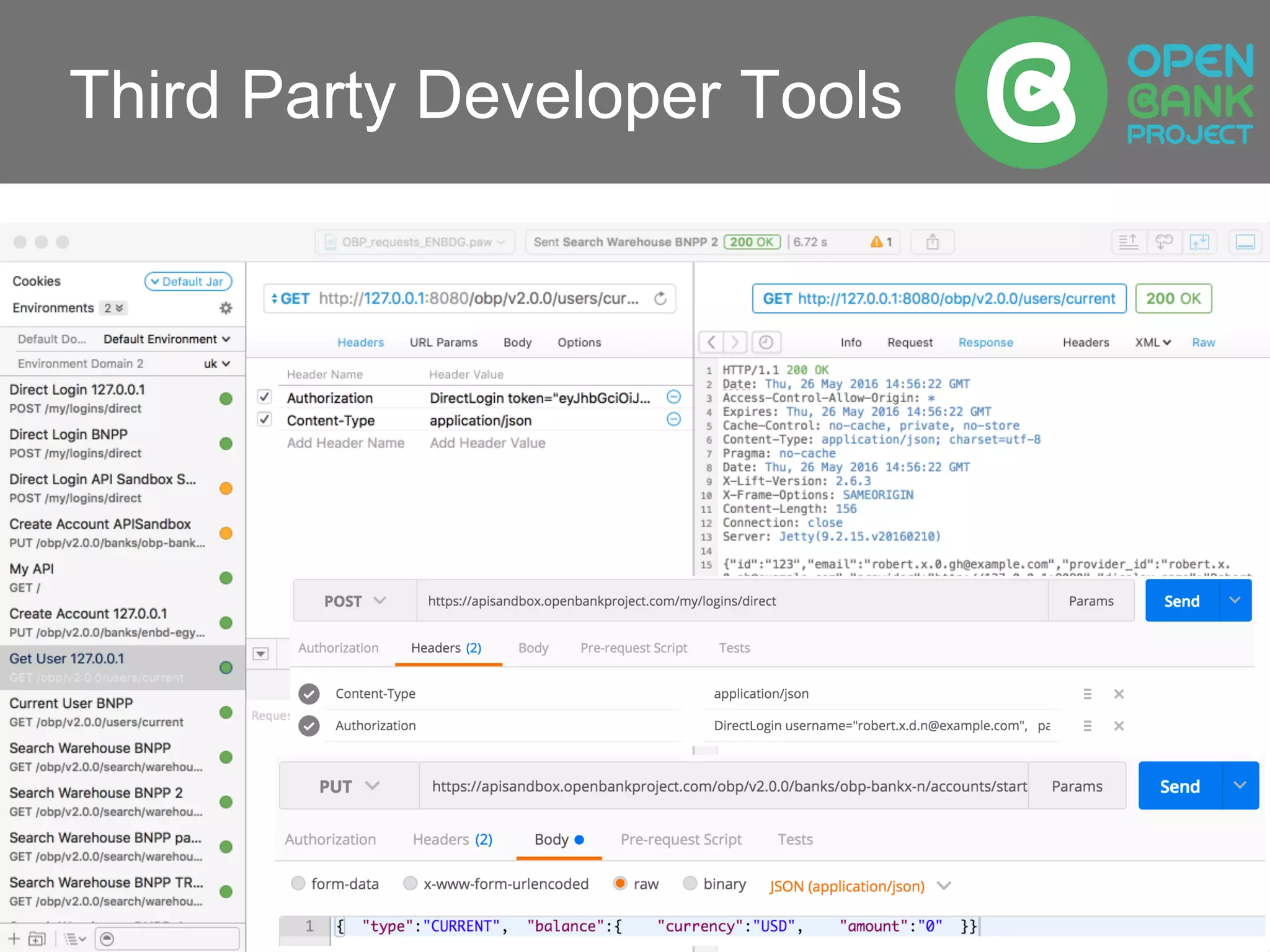 Third Party Developer Tools
 