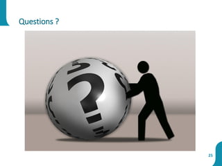 Questions ?
25
 