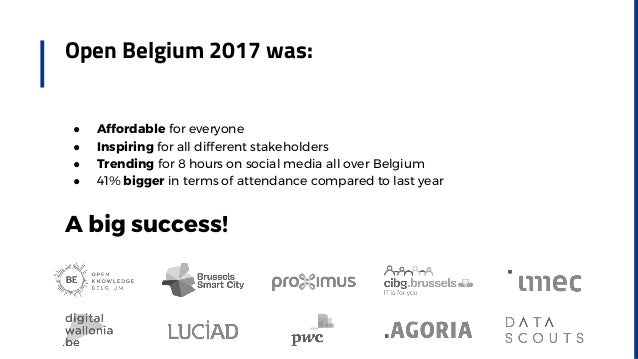 Overview Open Belgium 2017 Slide 2
