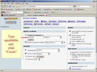 Installation of OpenBiblio on Windows XP using EasyPHP | PPT