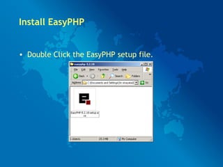 Installation of OpenBiblio on Windows XP using EasyPHP | PPT