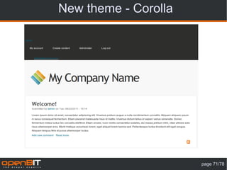 New theme - Corolla




                      page 71/78
 