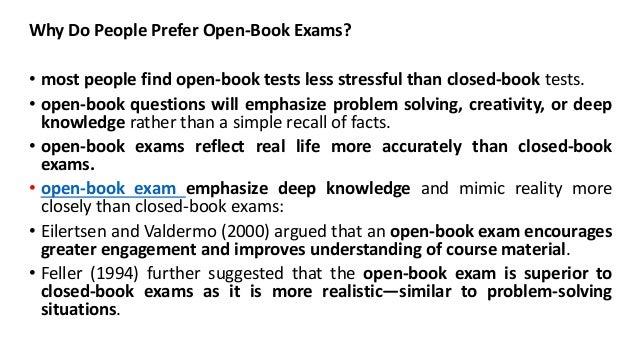open book examination