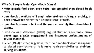 Open Book Examination | PPTX