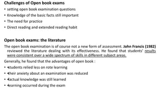 Open Book Example Open Book Examination | PPTX