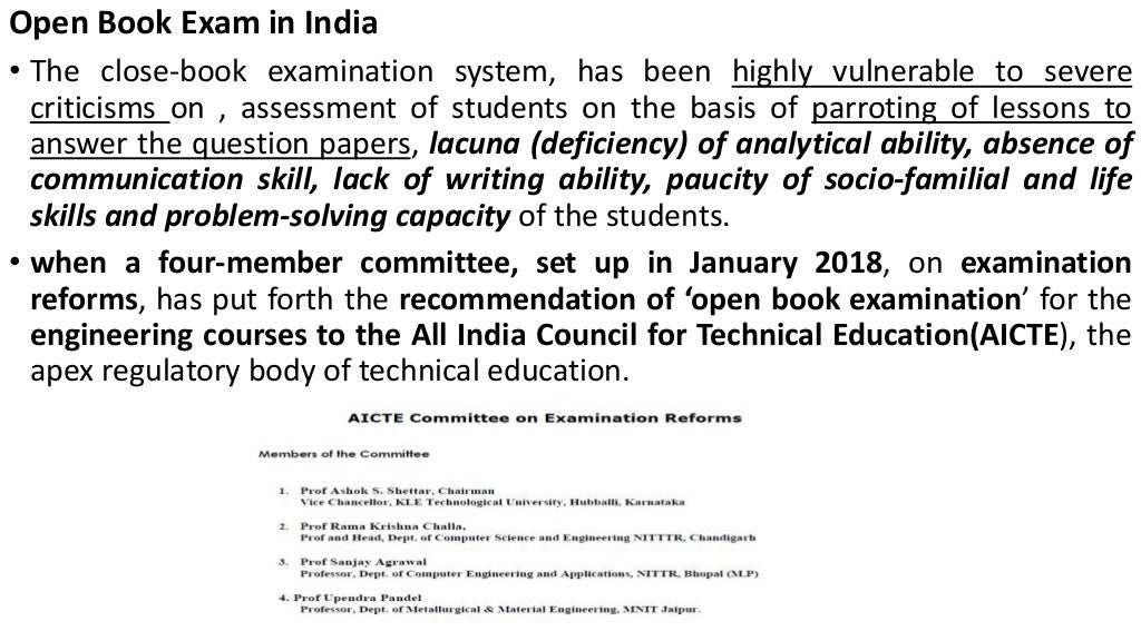 Open Book Examination