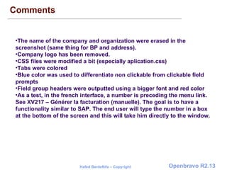 Openbravo interface R2.13
