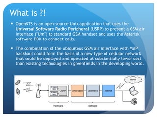 Openbts OpenBTS: Emergency GSM Messaging & Monitoring System for Civil ...