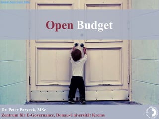 Source: Kevin Conor Keller




                             Open Budget




Dr. Peter Parycek, MSc
Zentrum für E-Governance, Donau-Universität Krems
 