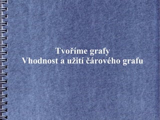 Tvoříme grafy
Vhodnost a užití čárového grafu
 