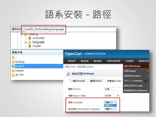 語系安裝－路徑
 